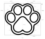 Dog Cooling Mat Self Coolings Foldable Cooling Pad for Dog in Summer Coolings Mat for Dogs and Cats Machine Washable (Dog Paw, X-Large-45 L x 41" W)