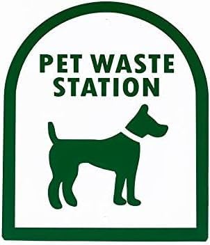 Zero Waste USA - Gloss Green Rust Proof Aluminum Mini Dog Waste Station – UV Protected to Eliminate Color Fading – Roll Bag System (most popular bags) – Plus Free 400 dog waste bags - no trash can