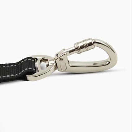 DF Co. Close Control Short Trainer Dog Leash | Strain Free & Shock Resistant, Durable Material, 65cm in Length, Heavy Duty Clips & D-Ring (Black, Small)
