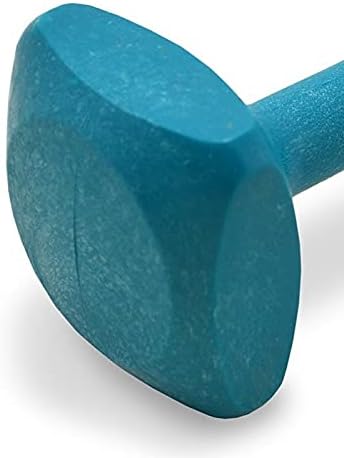 J&J Dog Supplies Obendience Retrieving Dumbell with 2" Ends, 2" Wide Bit and 9/16" Diameter Bit, Teal, X-Small