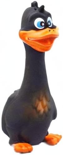 Rubber Chicken Screaming Dog Chew Aggressive Chewer, Tough Dog Chews Toy, Dog Small Medium Large Dogs, Non-, Brown 17x6cm