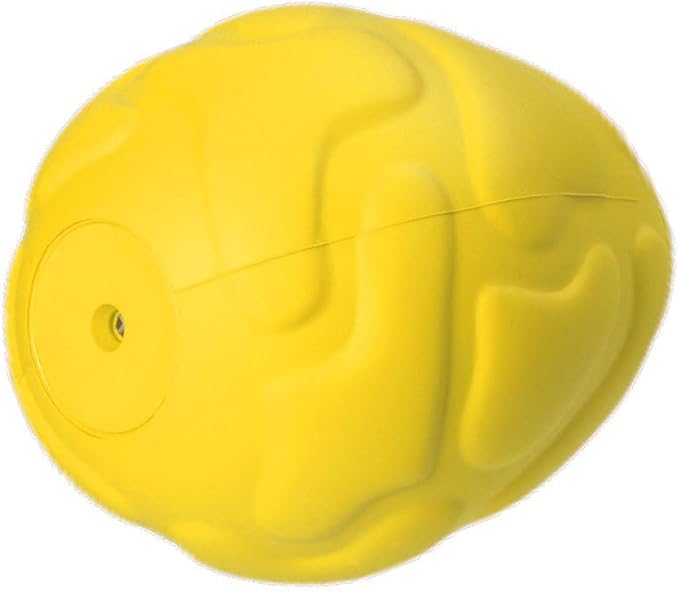 Generic Durable Dino Egg Dog Chew Toys for Aggressive Chewers: Long Lasting, Natural Rubber, Squeaky Fun, Yellow