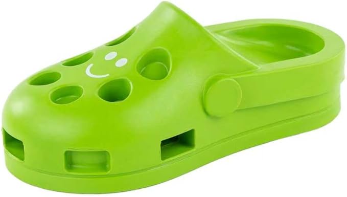 Clog Large Treat Toy for Dogs Puzzle Enrichment Shoe – Natural Rubber Chew Toy – Durable, Interactive Cognitive Feeder – Eco-Friendly, Non-Toxic & Dishwasher Safe – Green