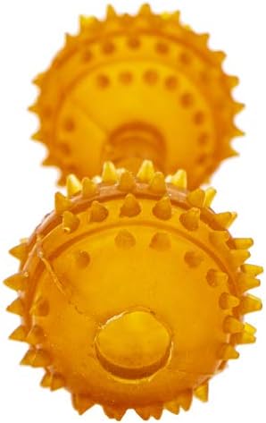 Fuzzy Puppy Dog Toys for Aggressive Chewers: All-Natural Rubber, Durable Dog Chew Toy, Fillable Interactive Dog Toys, Great Teething Toys for Puppies | Dumbbell, Small (FP-Toy11)
