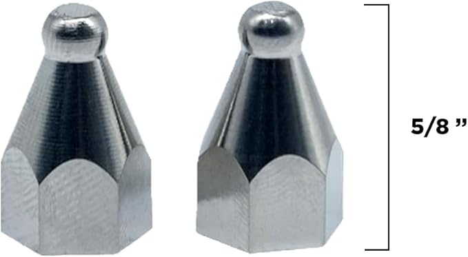 Dogtra Full Titanium Contact Points 5/8" Set of 2 – Female – Fits Most (Not for X-Series (280X & 1900X), 200iQ, GPS Fence, PATHFINDER2, Smart NoBark) – Hypoallergenic, Lightweight, for Sensitive Skin