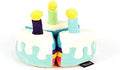 P.L.A.Y. Cute Plush Dog Toys - Birthday Party Celebration Themed Durable Squeaker Chew Toy, for Puppies & Small, Medium, Large Dogs - Machine Washable, Recycled Material (Bone-appetite Cake, Medium)