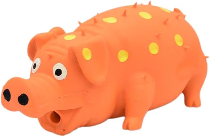 Pet Toys for Aggressive Chewers - Fun, Interactive, Indestructible Toys for Dogs (Orange)