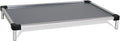 K9 Ballistics Chew Proof Elevated Outdoor Cooling Cot Bed for Medium Dogs - Virtually Indestructible, Preassembled, Withstands Aggressive Chewers & Diggers - M, Gray Vinyl