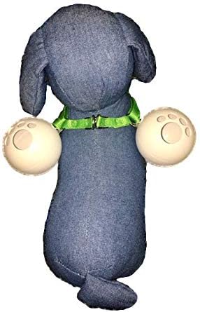 FenceMate Small Dog Harness with Attached Balls Dog Collar to Prevent Escape Through Fence Openings (Medium) Fits Girth or Chest Size 19"-29" Improved Fence Blockers for Dogs