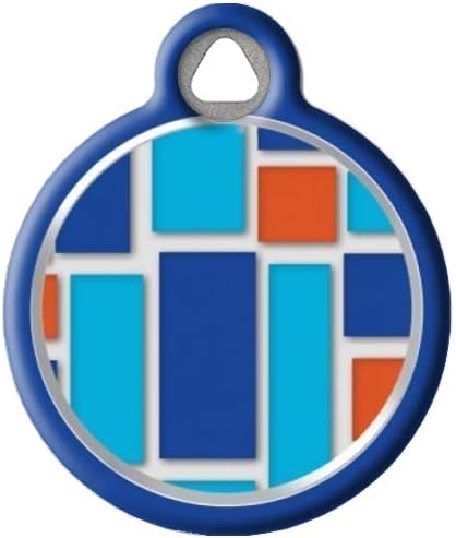 Dog Tag Art Lupine Pattern City Lights - Custom Pet ID Tag for Dogs and Cats