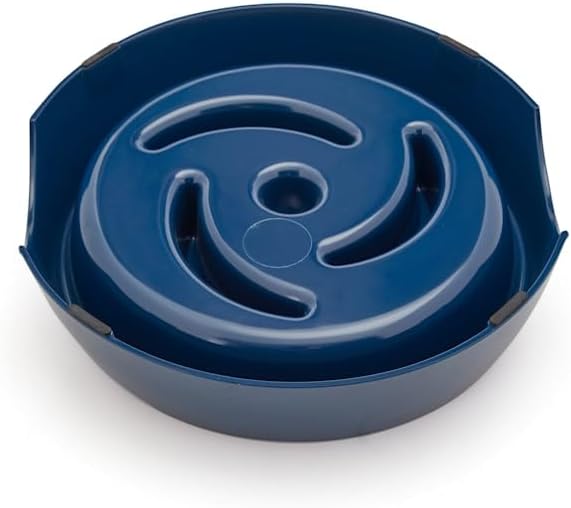 EveryYay by Petco Take it Slow Navy Plastic Slow Feeder Dog Bowl Large