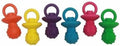 HDP Latex Pacifier Dog Squeaker Toy Color:Pacifier Size:Pack of 3