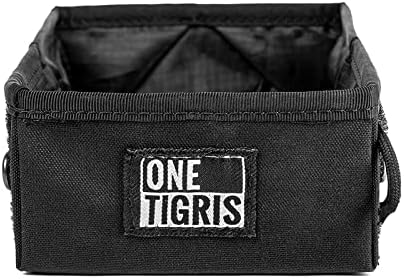 OneTigris Military Pet Bowl Collapsible 70 oz Treat Food & Water Holder for Small to Medium Puppy Dog