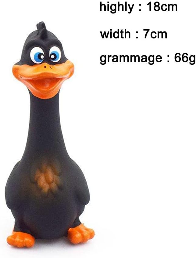 Rubber Chicken Screaming Dog Chew Aggressive Chewer, Tough Dog Chews Toy, Dog Small Medium Large Dogs, Non-, Brown 17x6cm