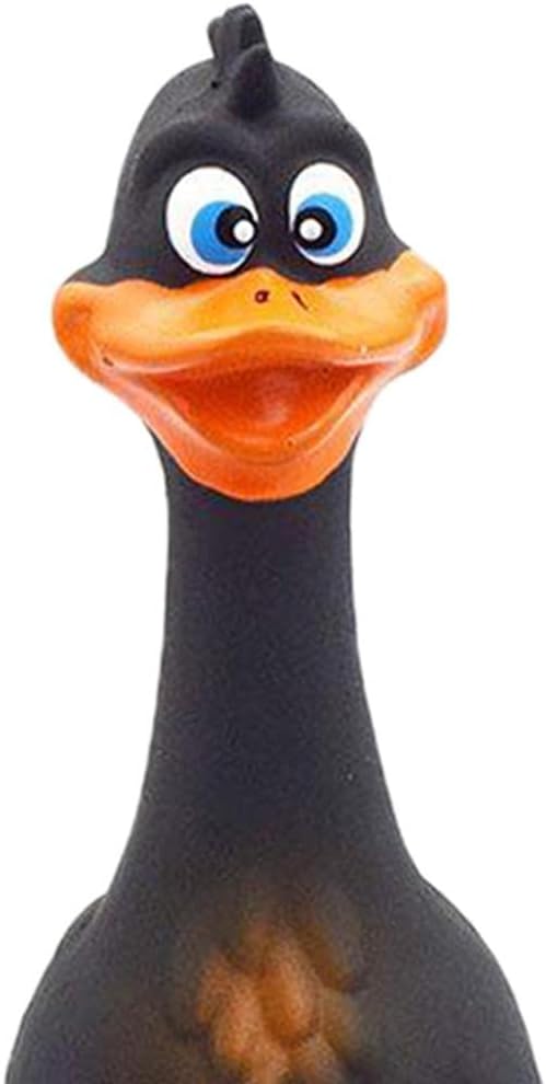 Rubber Chicken Screaming Dog Chew Aggressive Chewer, Tough Dog Chews Toy, Dog Small Medium Large Dogs, Non-, Brown 17x6cm