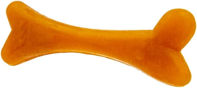 Fuzzy Puppy Dog Toys for Aggressive Chewers: All-Natural Rubber, Durable Dog Chew Toy, Great Teething Toys for Puppies | DOGGO Bone, Large (FP-Toy08)