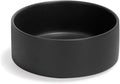 SPUNKYJUNKY 13.5OZ Ceramic Dog and Cat Bowl, Modern Cute Weighted Food Water Bowl for Replacement Black (1 Pack)