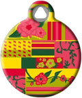 Dog Tag Art Lupine Pattern Flower Patch - Custom Pet ID Tag for Dogs and Cats