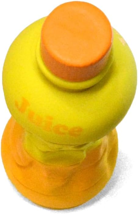 Latex Dog Squeaky Chew Toys, Flatten PET Bottles (Yellow)
