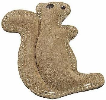 SPOT Dura-Fused Leather Squirrel Dog Toy 6.5" Long x 8" High - Pack of 3