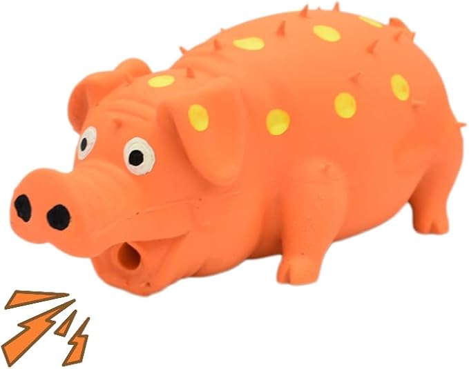 Pet Toys for Aggressive Chewers - Fun, Interactive, Indestructible Toys for Dogs (Orange)