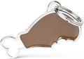 My Family Personalized Pet ID Tag Made in Italy, Chicken, Free Engraved Dog Tag, Hand Enameled Metal, Food Collection