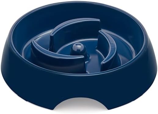 EveryYay by Petco Take it Slow Navy Plastic Slow Feeder Dog Bowl Large