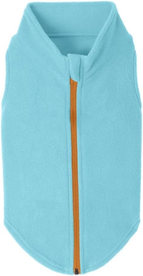Gooby Boys X-Small Chest (~11 Inch) Zip Up Fleece, Turquoise, X-Small 11 US