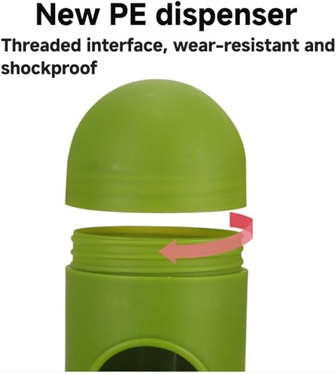 Dog Waste Bag Leak Proof Extra Thick Refill Rolls Lavender Scented 240 Bags 16 Rolls w/Dispenser 13 x 9 Inch Green