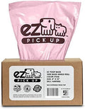 EZ Pick Up 1000 Count Dog Waste Poop Bags, Unscented Single Roll, Heavy Duty, Improved Thickness (Pink - 1000ct)