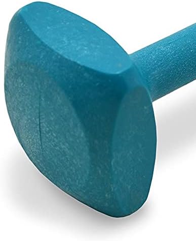 J&J Dog Supplies Obedience Retrieving Dumbbell with 3" Ends, 3 1/2" Wide Bit and 15/16" Diameter Bit, Teal, Large