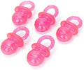 5PCS Pet Dog Chewing Toy, Pacifier Shaped Pet Dogs Teether Teething Sounding Interactive Chew Toy(Red)