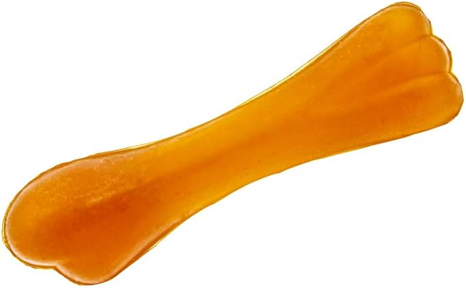 Fuzzy Puppy Dog Toys for Aggressive Chewers: All-Natural Rubber, Durable Dog Chew Toy, Great Teething Toys for Puppies | DOGGO Bone, Small (FP-Toy06)