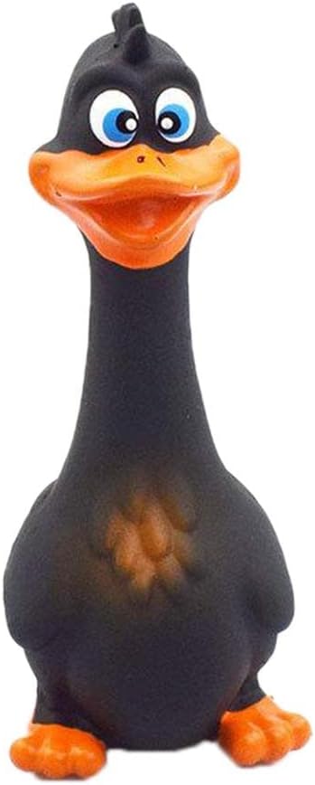 Rubber Chicken Screaming Dog Chew Aggressive Chewer, Tough Dog Chews Toy, Dog Small Medium Large Dogs, Non-, Brown 17x6cm