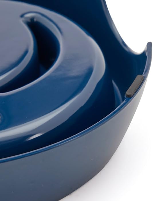 EveryYay by Petco Take it Slow Navy Plastic Slow Feeder Dog Bowl Large