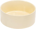SPUNKYJUNKY 13.5OZ Ceramic Dog and Cat Bowl, Modern Cute Weighted Food Water Bowl for Replacement Beige (1 Pack)