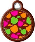 Dog Tag Art Lupine Pattern Candy Apple - Custom Pet ID Tag for Dogs and Cats