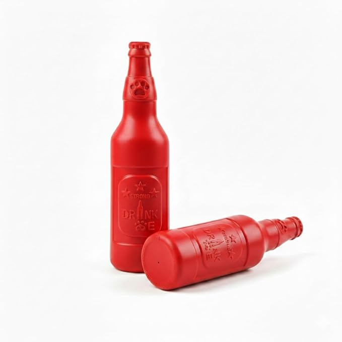 Wine Bottle Dog Toy, Cute Dog Toys for Aggressive Chewers, Bottle Chew Toys for Dogs, Interactive Dog Toys for Large/Medium/Small Dogs to Keep Busy, Dog Swimming Toys
