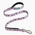 DF Co. Classic Dog Leash | Strain-Free, Shock Resistant, Prevents Jolts, Maintain Control | Durable Waterproof Material with Heavy Duty Clip & D-Ring (Pink Camo, Small)