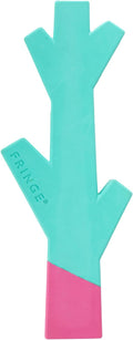 Fringe Studio Stick with ME Turquoise/HOT Pink Rubber Dog Toy, Pet Shop Collection (518035)