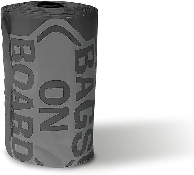 Bags on Board 3203940046ONL Dog Waste Bags Refill, 140 bags, For Dog and Cat Waste Pickup, Black/Grey