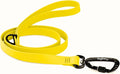 DogTraxs - Essential Dog Leash - Biothane Training Lead - for Small-Large Dogs - Waterproof & Odor Resistant - Self Locking Swivel Carabiner Durable - Made in USA - 3 Feet - Yellow