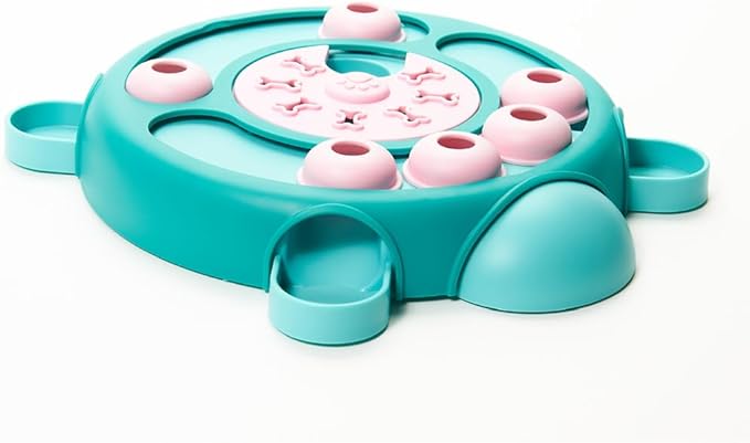 Friends Forever Dog Puzzles Toys with Slower Feeder, Interactive Toy with Food Puzzle for Stimulation and Treat Training Game, Treat Dispenser Toys for Dogs, Tortoise Puzzle