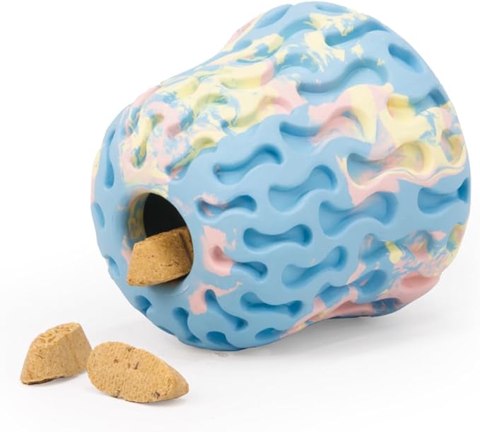 Ruffwear, Morel Toy, Interactive Enrichment Toy for Dogs, Blue Prism