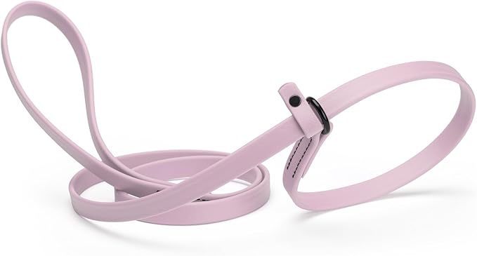 Dogline Biothane Slip Dog Leash - for Small, Medium and Large Dogs - Odor Free Slip Lead, Heavy Duty and Durable Material Kennel Lead - Pastel Purple - 5ft L x 5/8in W
