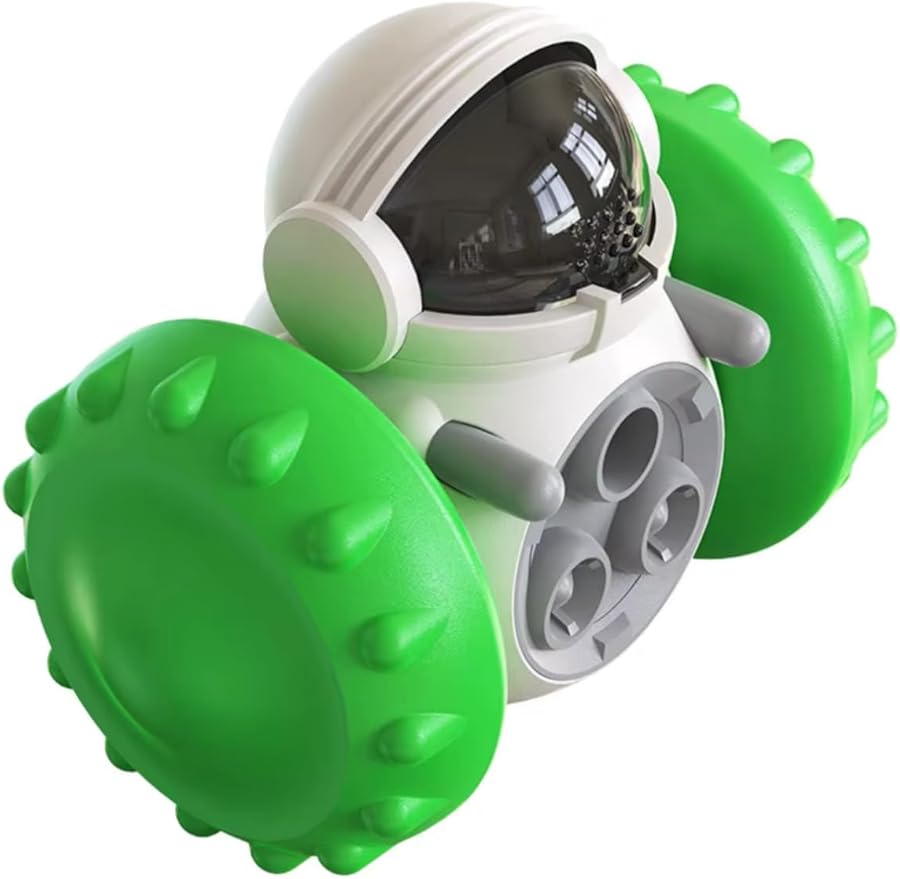 GRETEGO G&GO Dog/Cat Interactive Slow Feeder Puzzle Toy, Cognitive Dog Toys, Dog Treat Dispenser Toy, Interactive PetsToys for Indoor, Treat Dispensing Dog Toys, Slow Eating Dog Bowl (Green)
