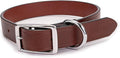 King Buck Leather Dog Collar with D Ring, Leather, Small