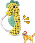 Squeaky Dog Toys for Small Medium Dogs – Adorable Seahorse Plush Rope Chew Toy with Squeaker, Durable Puppy Teething Toy for Interactive Play & Boredom Relief, 9.25 Inches