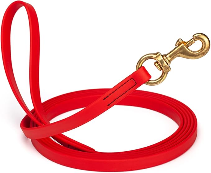 Viper K9 Biothane Working Dog Leash Waterproof Lead for Tracking Training Schutzhund Dog Sport and Search - Odor-Proof Long Line with Solid Brass Snap for Puppy Medium and Large - Water Friendly
