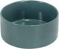 SPUNKYJUNKY 28.7OZ Ceramic Dog and Cat Bowl, Modern Cute Weighted Food Water Bowl for Replacement Light Green (1 Pack)